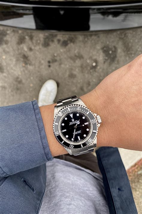 vintage rolex submariner on wrist|rolex submariner 41mm lug to.